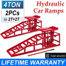 2PCS Hydraulic Car Ramps 4 Ton