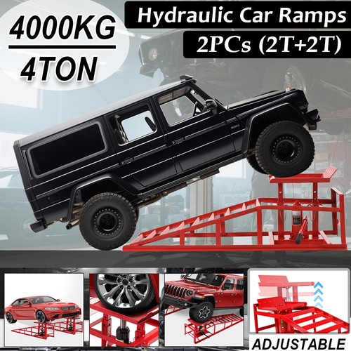 Ton hydraulic car ramps - 4, 2pc