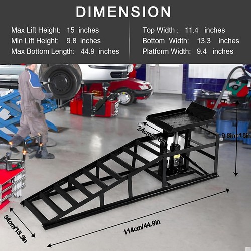 Heavy duty hydraulic car ramps - duty,